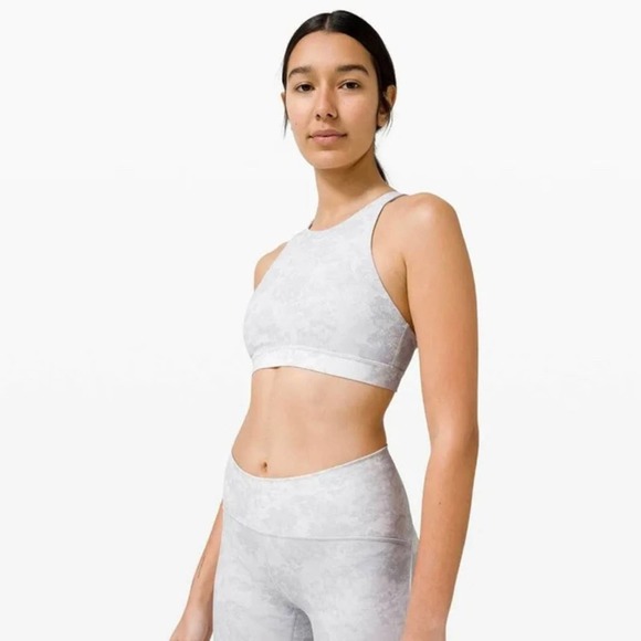 Lululemon Energy High Neck Bra Grey Oasis 6 - Picture 5 of 7